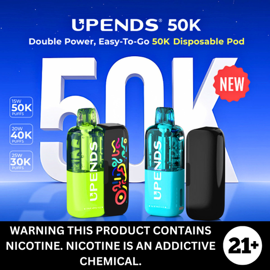 UPENDS 50k Puffs Disposable 5% Salt Nicotine Vape Kit