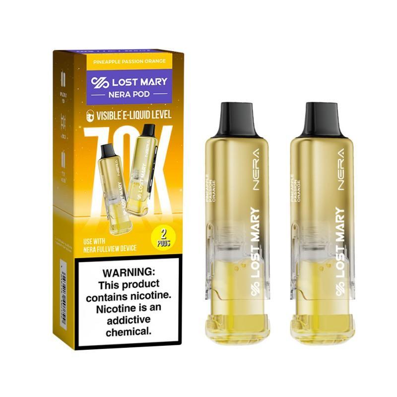Lost Mary Nera Fullview 70K Disposable 5% Nicotine Refillable Replacement PODS Only