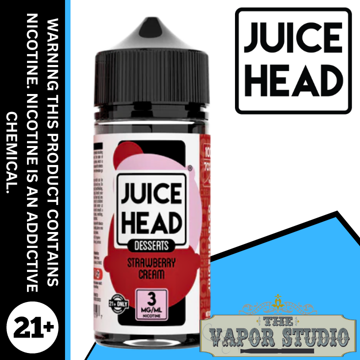 Juice Head  E-Liquid Strawberry Cream 100ML