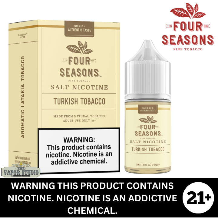 Turkish Tobacco by Four Seasons Premium Salt E-Liquid 30ml