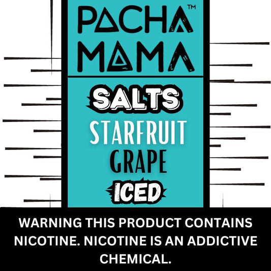 Pacha Mama StarFruit Grape Ice Premium Salt Nicotine 30ML