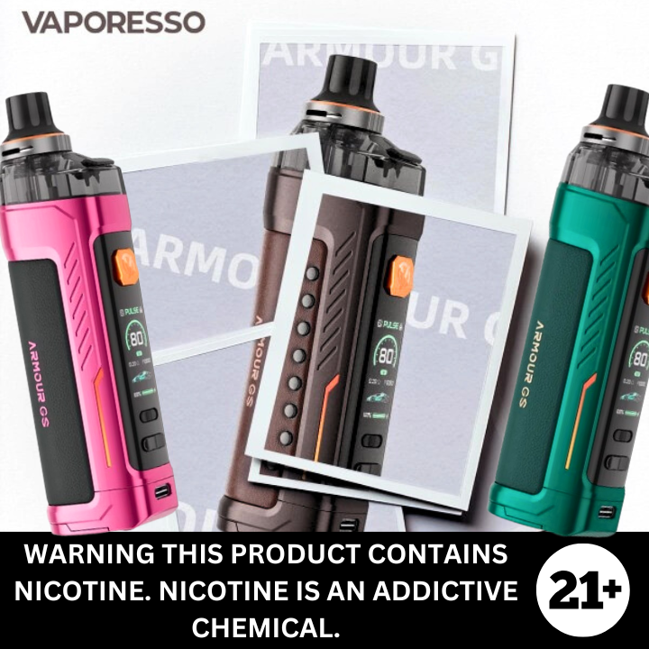 Armour GS by Vaporesso 80w Adjustable Single 18650 Battery Vaporizer K The Vapor Studio Austin Texas Armour GS by Vaporesso 80w Adjustable Single 18650 Battery Vaporizer K The Vapor Studio Austin Texas