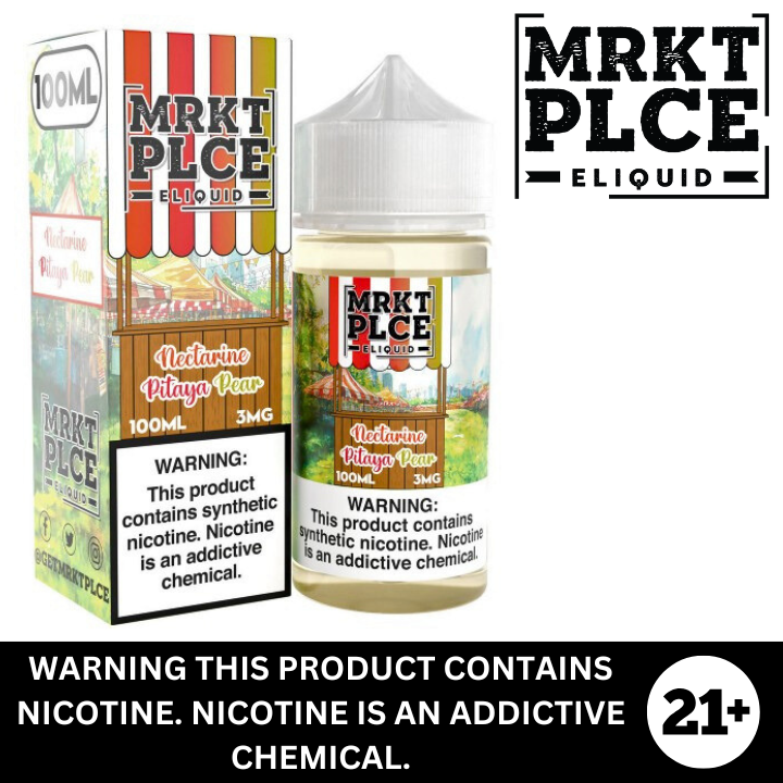 Nectarine Pitaya Pear by Market Place Premium Nicotine E-Liquid 100ml