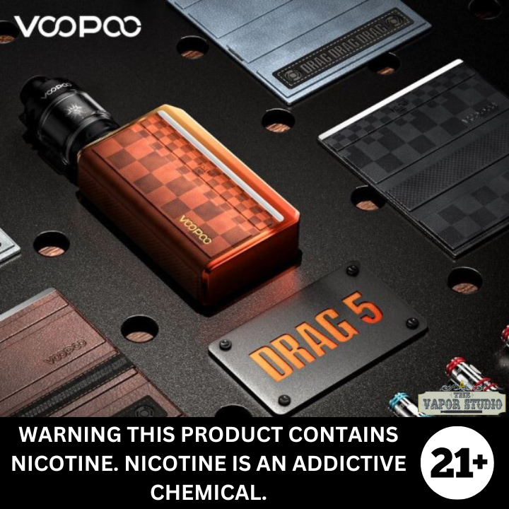 Voopoo Drag 5 177w Adjustable Dual 18650 Battery Vaporizer Kit – The ...