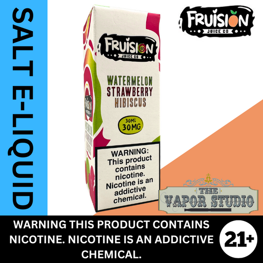 Watermelon Strawberry Hibiscus by Fruision E-liquid Salt Nicotine 30mL