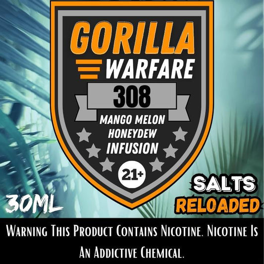 Gorilla Warfare .308 Salt Nicotine 30ml