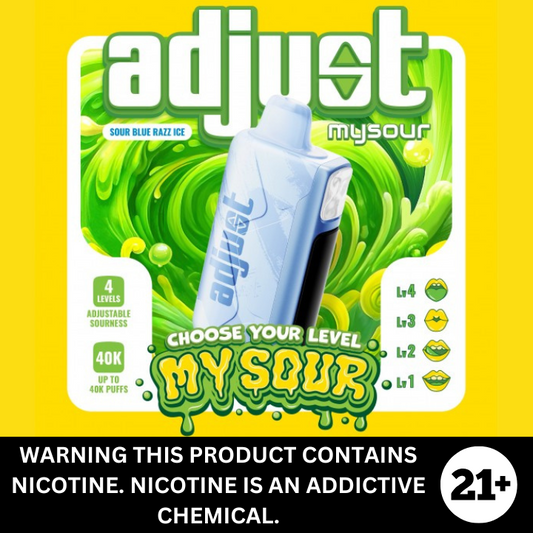 Adjust My Sour 40K Puff Nicotine Disposable 5%