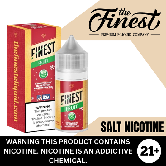 Strawberry Blueberry Raspberry Ice by The Finest Premium Salt Nicotine E-Liquid 30ml