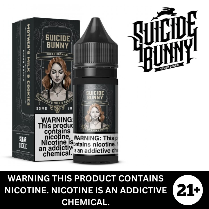 Mother's Milk & Cookies by Suicide Bunny Premium Salt Nicotine E-Liquid 30ml