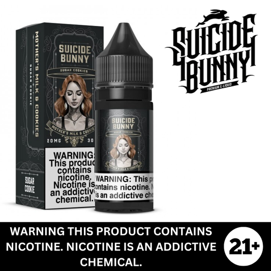 Mother's Milk & Cookies by Suicide Bunny Premium Salt Nicotine E-Liquid 30ml