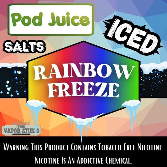 Rainbow Freeze by POD JUICE - Salt Nicotine E-Liquid 30ml