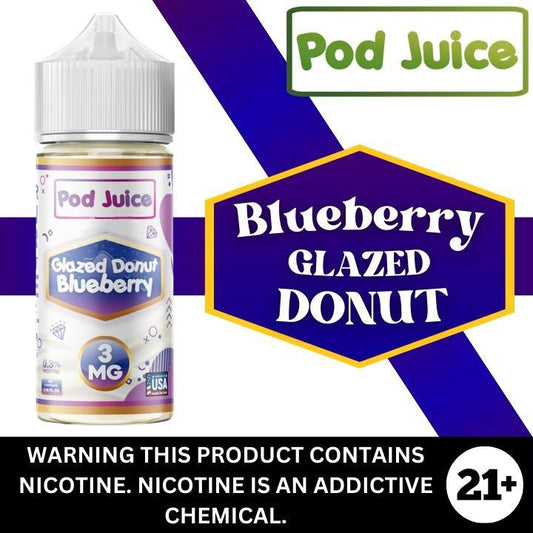 Blueberry Glazed Donut by Pod Juice 100ml E-Liquid