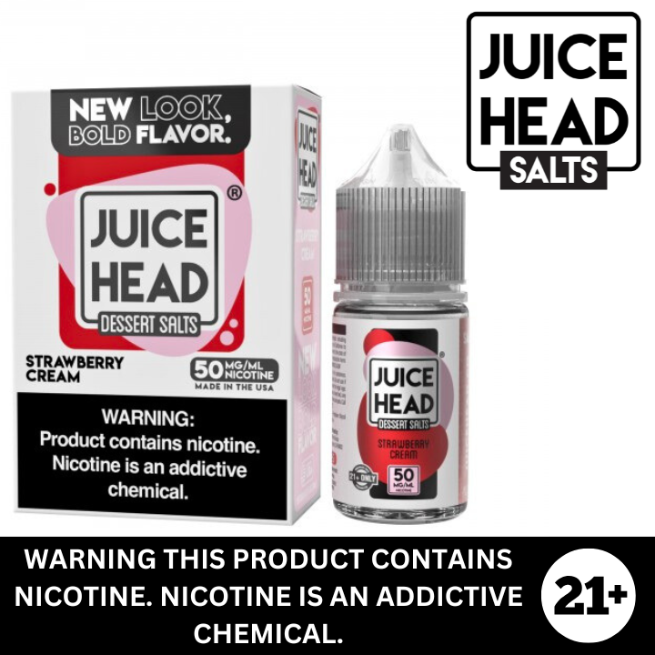 Strawberry Cream by Juice Head Premium Salt Nicotine 30ml