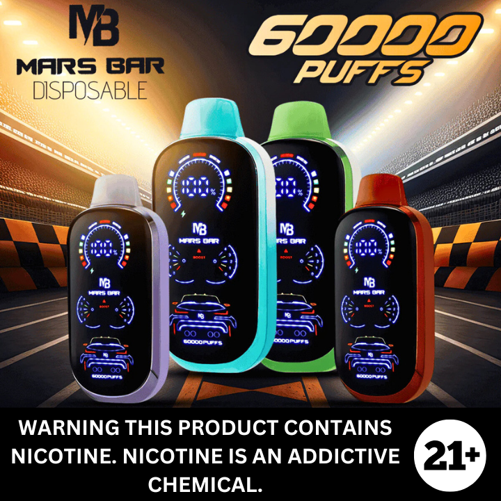 Mars Bar 60k Disposable Vape 5% Salt Nicotine