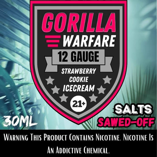 Gorilla Warfare 12 Gauge Salt Nicotine 30ml