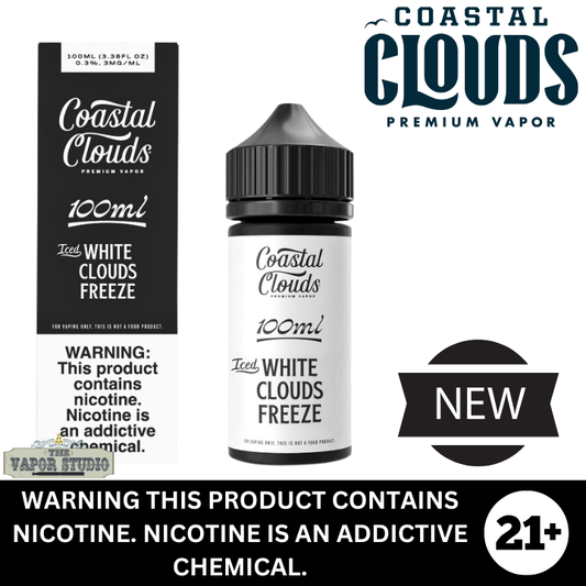 ICED White Clouds Freeze By Coastal Clouds Premium E-Liquid 100ml