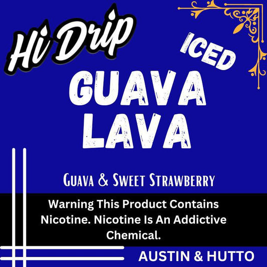 Hi-Drip Guava Lava ICED Premium E-Liquid 100ML