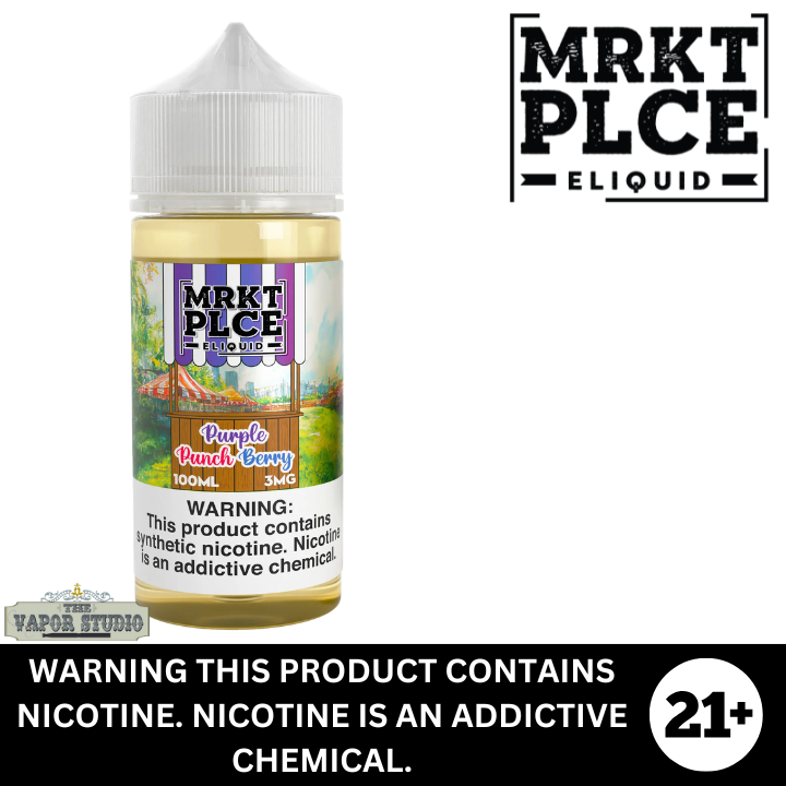 Purple Punch Berry by MRKT PLCE Premium Nicotine E-Liquid 100ml