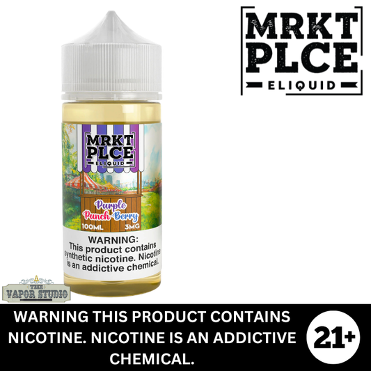 Purple Punch Berry by MRKT PLCE Premium Nicotine E-Liquid 100ml