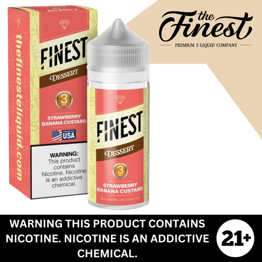 Strawberry Banana Custard by The Finest Premium E-Liquid 100ml
