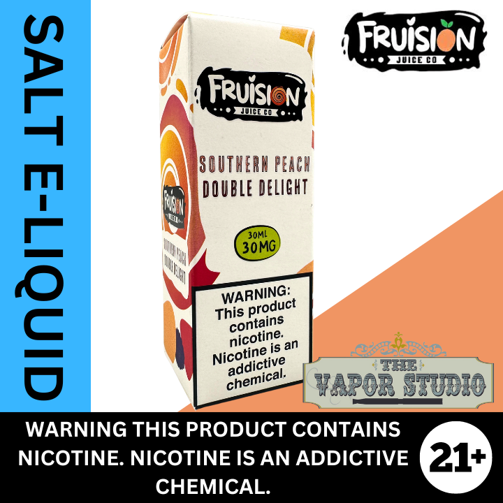 Southern Peach Double Delight by Fruision E-liquid Salt Nicotine 30mL