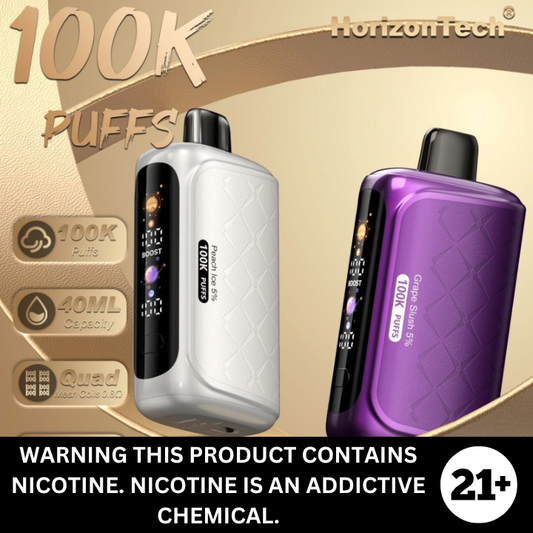 HorizonTech 100K Disposable Vape 5% Nicotine