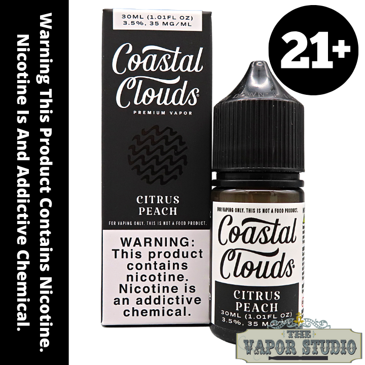 Citrus Peach by Coastal Clouds - Salt Nicotine E-liquid 30ml