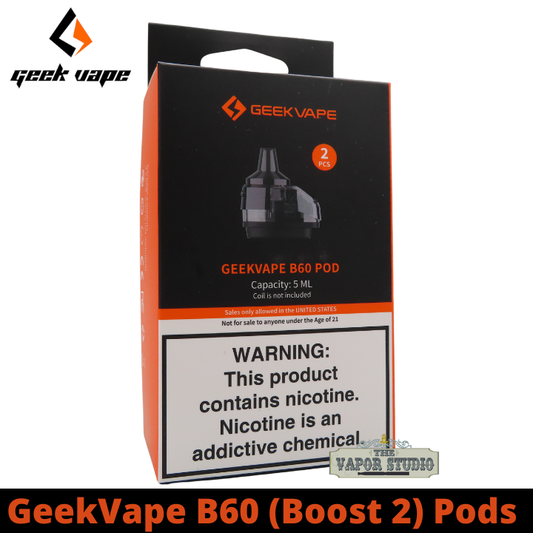GeekVape B60 (Boost 2) Replacement Pods 2 Pack