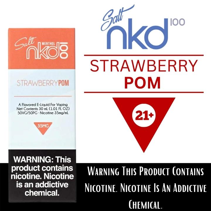 Naked 100 Strawberry Pom (Brain Freeze) Salt Nicotine 30ML