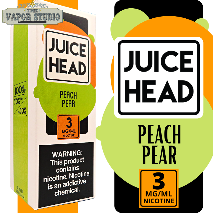 Juice Head Peach Pear Premium E-Liquid 100ML