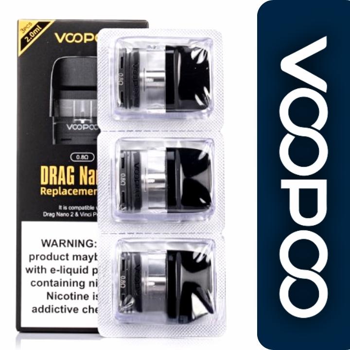 VooPoo DRAG Nano 2 Replacement Pods 3-Pack