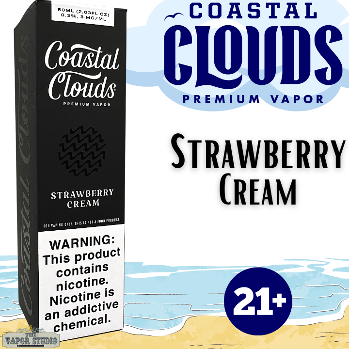 Strawberry Cream by Coastal Clouds - E-Liquid 60ML