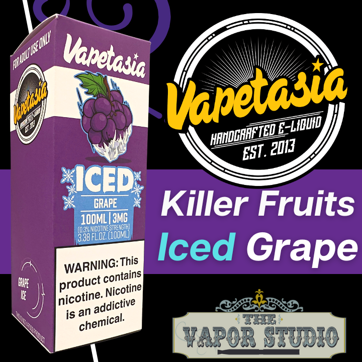 Killer Fruits by Vapetasia E-liquids - ICED Grape 30ml Salt Nicotine