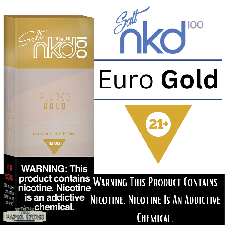 Naked 100 Euro Gold Premium Salt Nicotine 30ML
