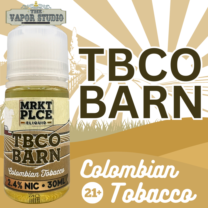Colombian Tobacco by TBCO Barn - Salt Nicotine E-liquid 30ml