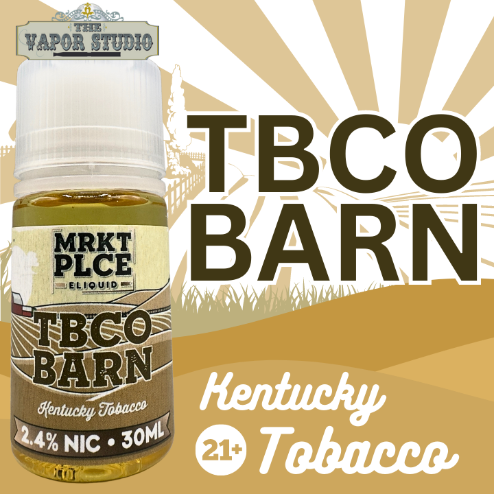 Kentucky Tobacco by TBCO Barn - Salt Nicotine E-liquid 30ml