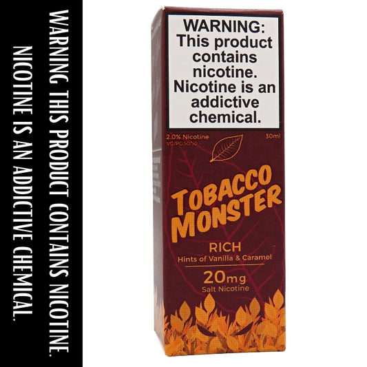 Tobacco Monster Rich by Monster Labs - Salt Nicotine E-liquid 30ml