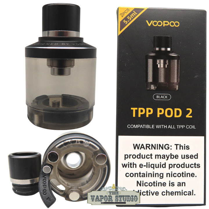 Voopoo TPP 2.0 Replacement Pod 2 Pack (Empty Pod/No Coils Included)