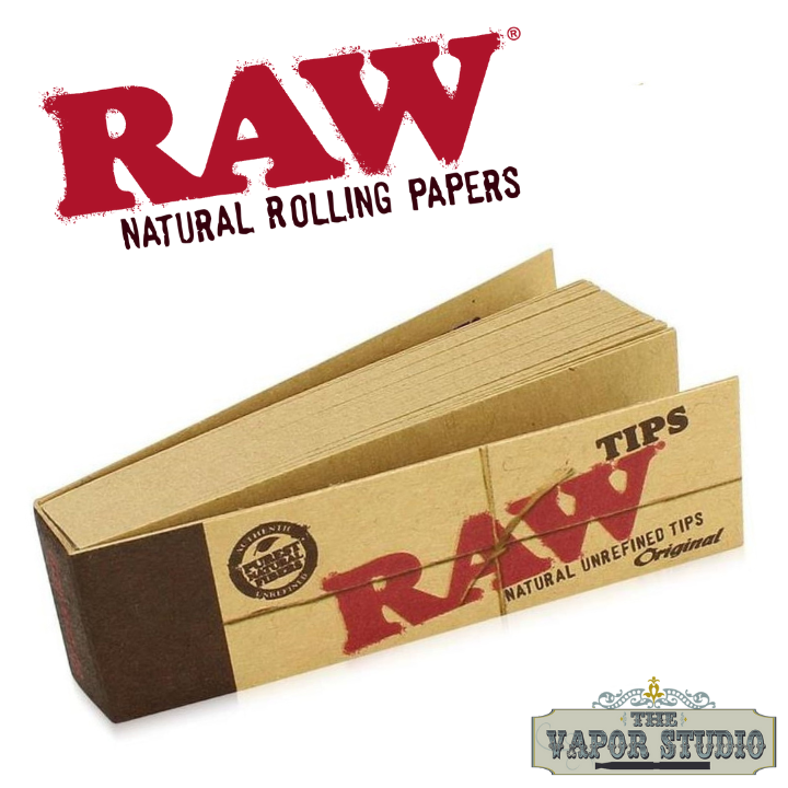 Raw Original Rolling Roll Paper Tips | 50pk