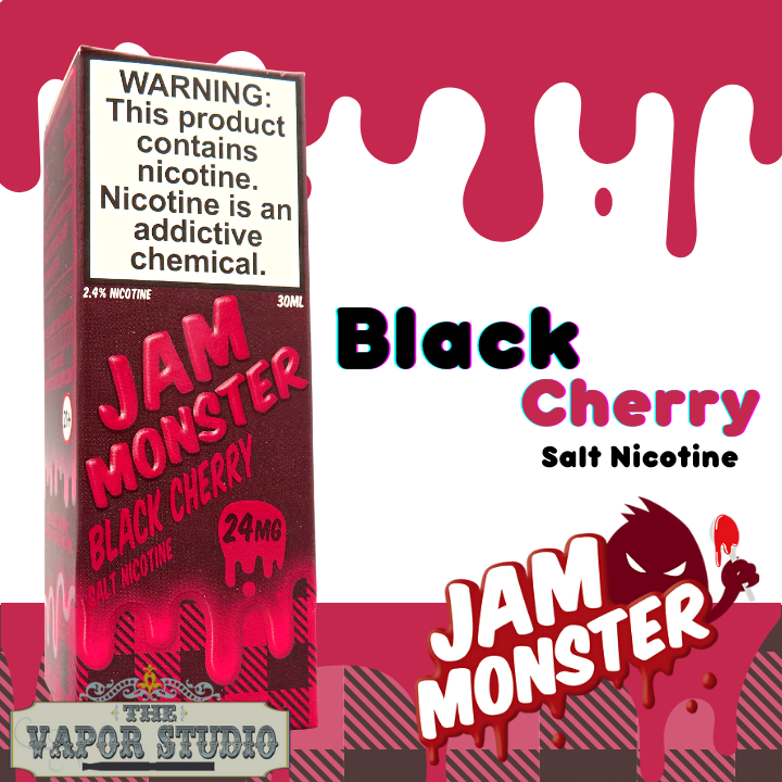 Jam Monster E-Liquids - Black Cherry -  Salt Nicotine 30ML