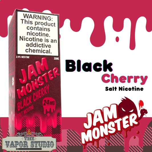 Jam Monster E-Liquids - Black Cherry -  Salt Nicotine 30ML