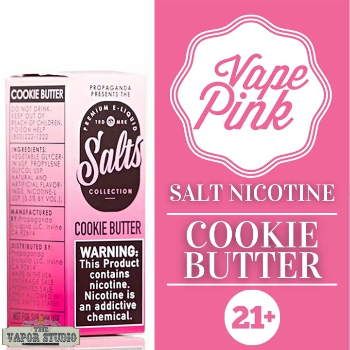 Cookie Butter by Propaganda Vape Pink - Salt Nicotine E-liquid 30ml